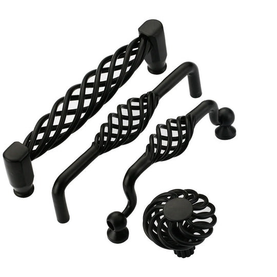 Black Hampton Style Metal Handles and Knobs