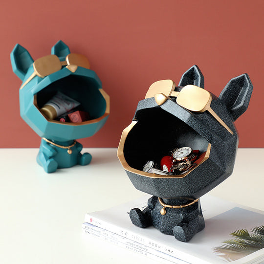 Nordic Style Resin French Bulldog Dog Statue Home Decor