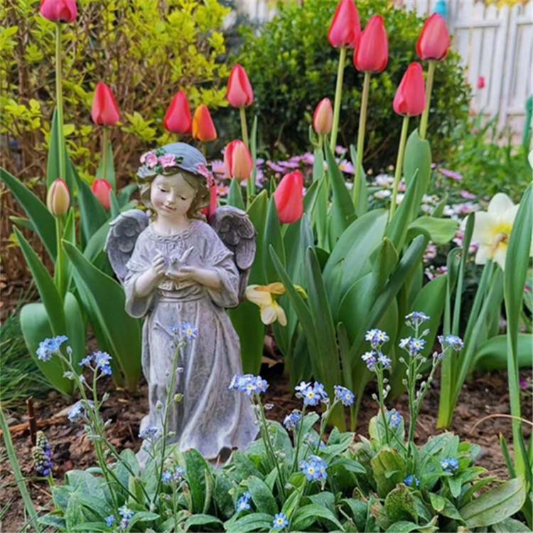 Garden Ornament Angel Holding Dove